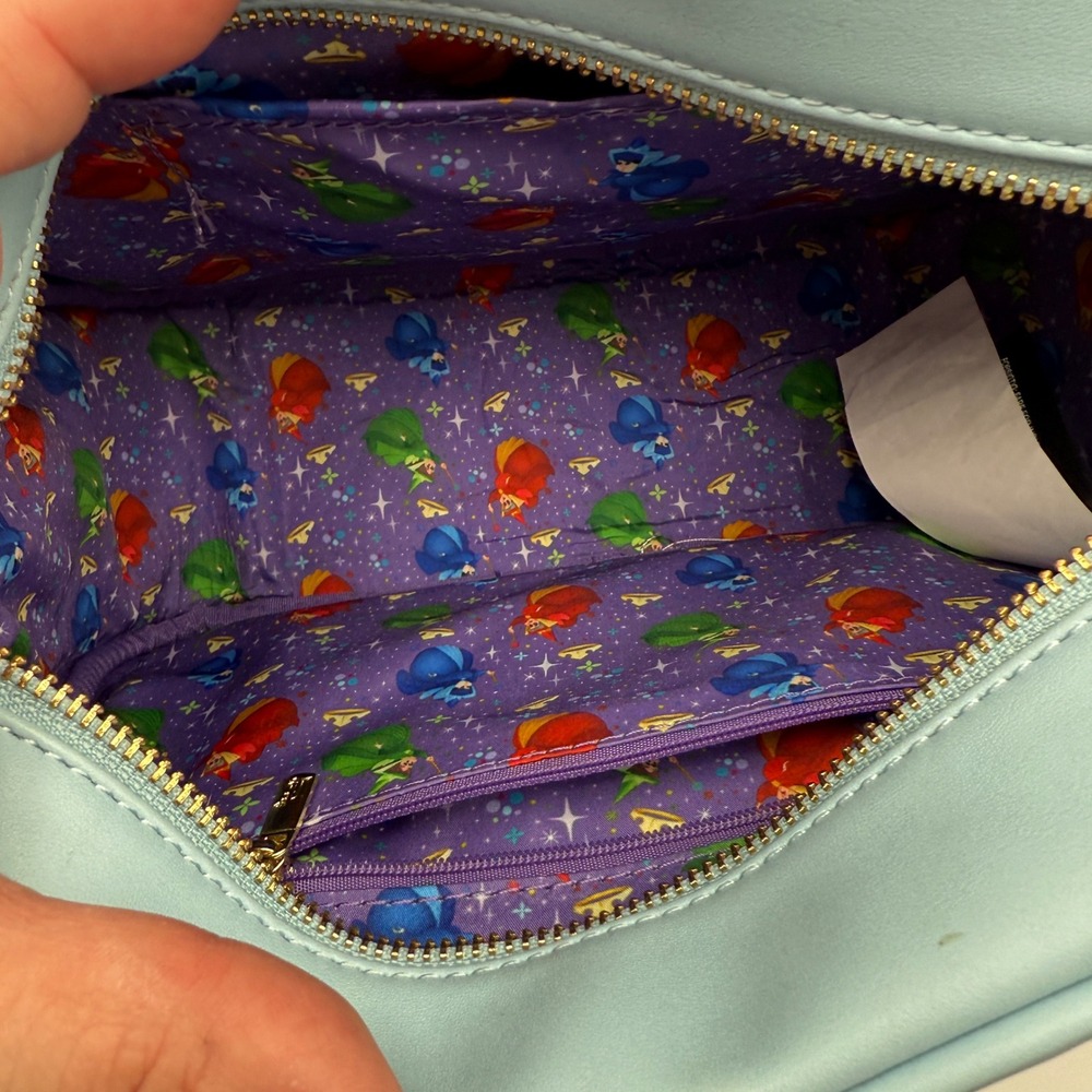 Loungefly Disney Sleeping Beauty Aurora Prince Phillip Satchel Crossbody Bag - Picture 8 of 13